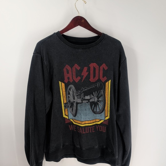 M&M'S Other - AC/DC 2003 We Salute You Music Rock Graphic Pullover Sweatshirt Black Size M
